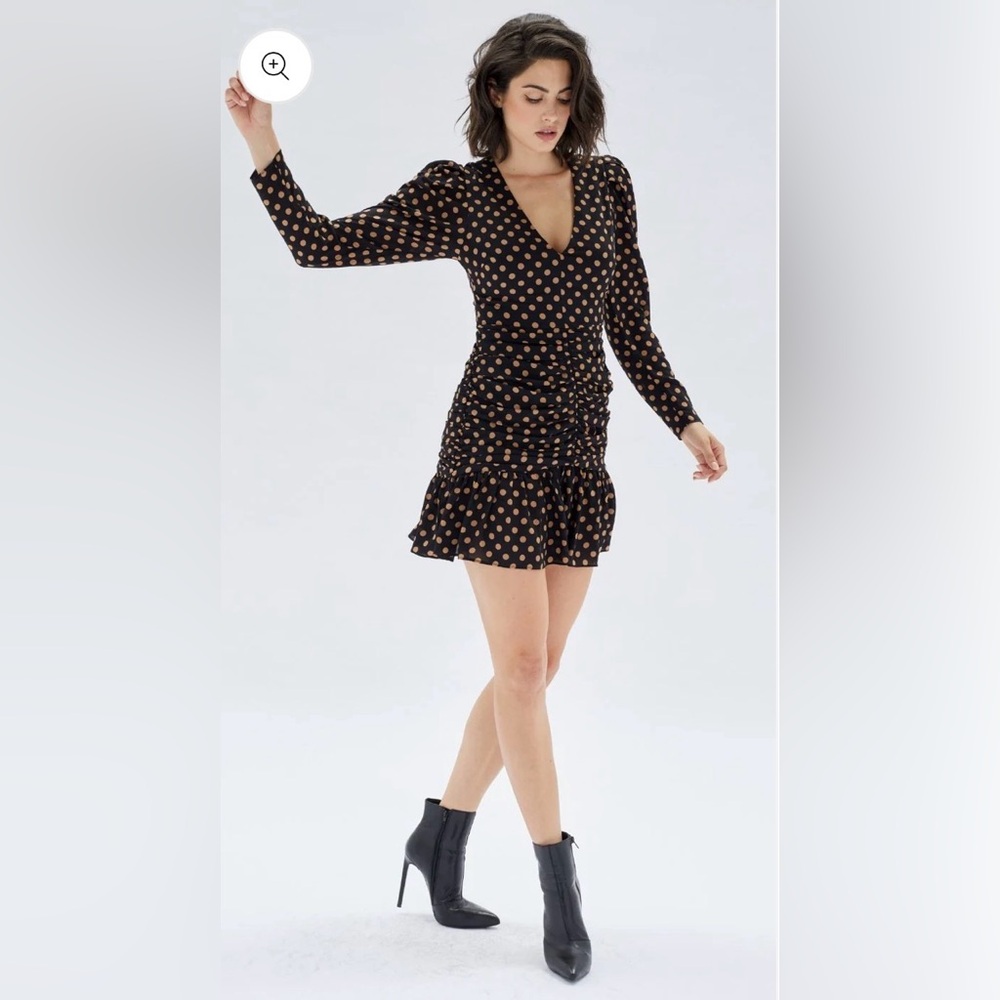 NWT MINKPINK Aya Ruched Mini Dress - Picture 2 of 12